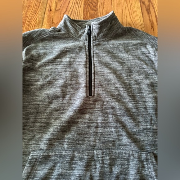 Banana Republic Men's Gray Quarter Zip Fleece Pullover - XL - Picture 8 of 9